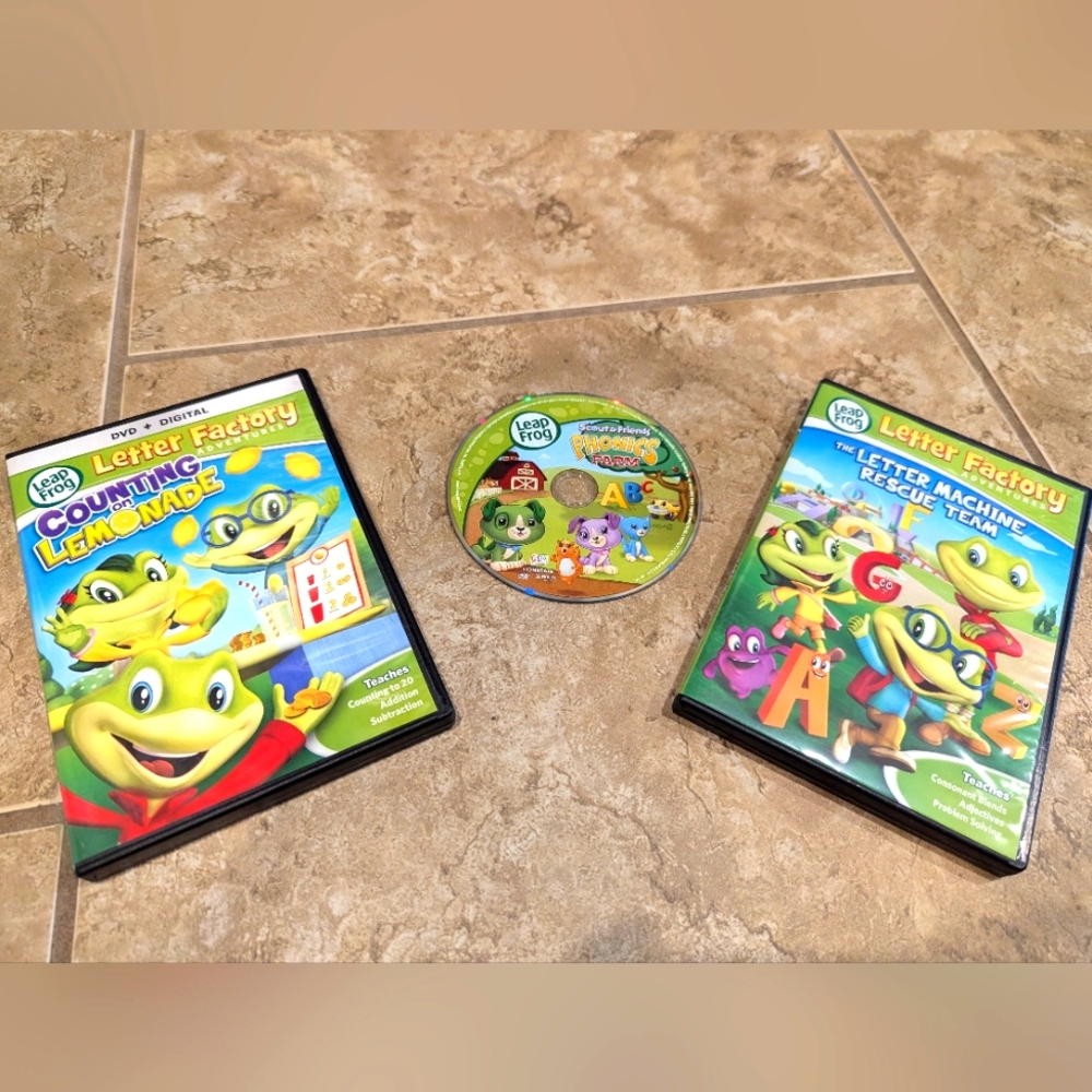 3 Leapfrog Educational DVDs